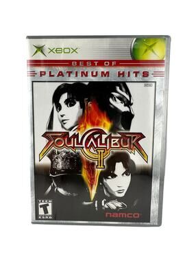 SoulCalibur II 2 Best of Platinum Hits Xbox NEW Sealed Namco 2003